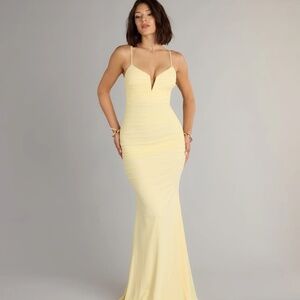 Carrie mesh formal dress